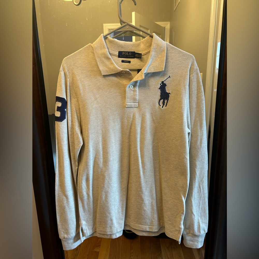 Polo Big Pony Long Sleeve Slim Fit